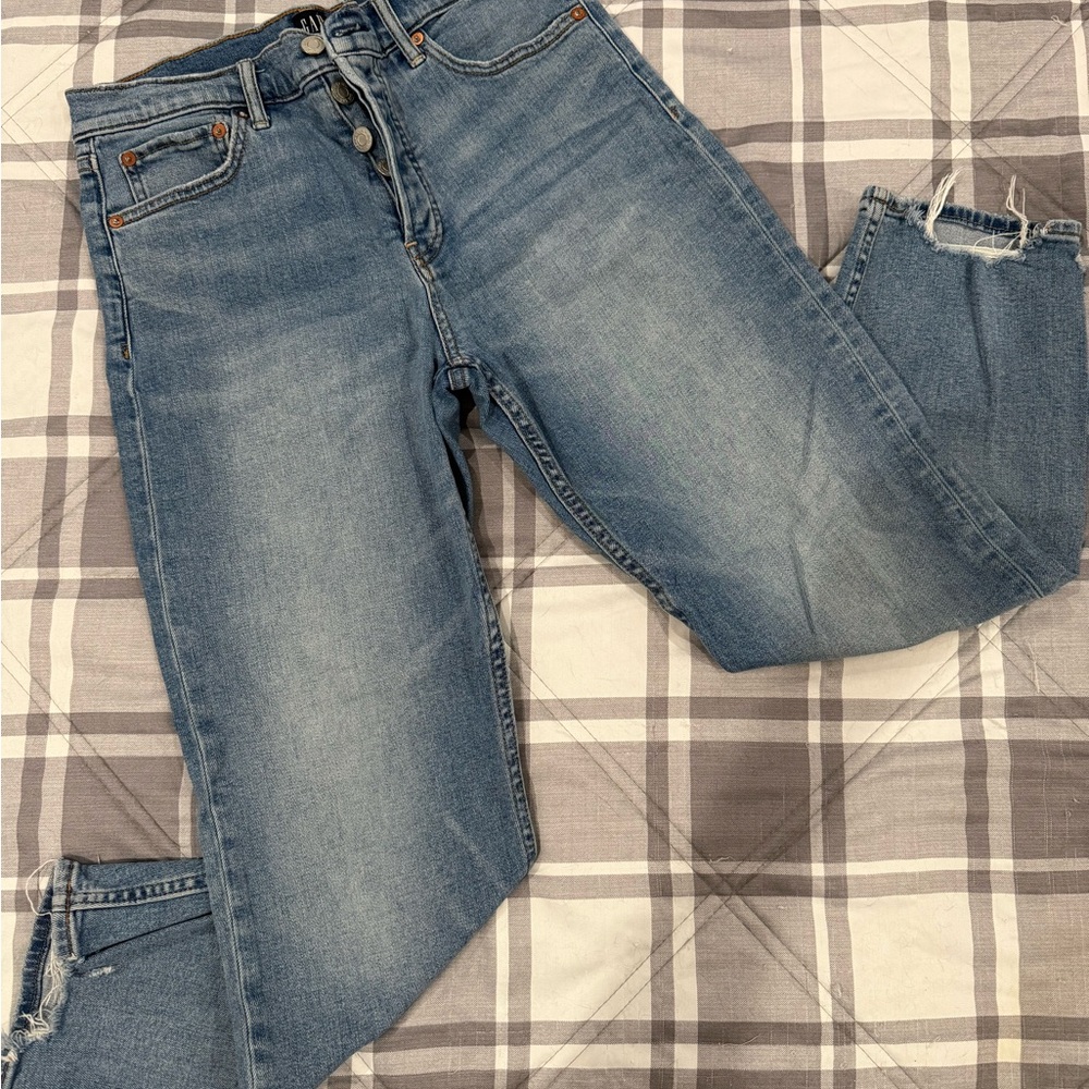 👖 GAP Straight Leg Women’s Jeans in Light Blue Wash
